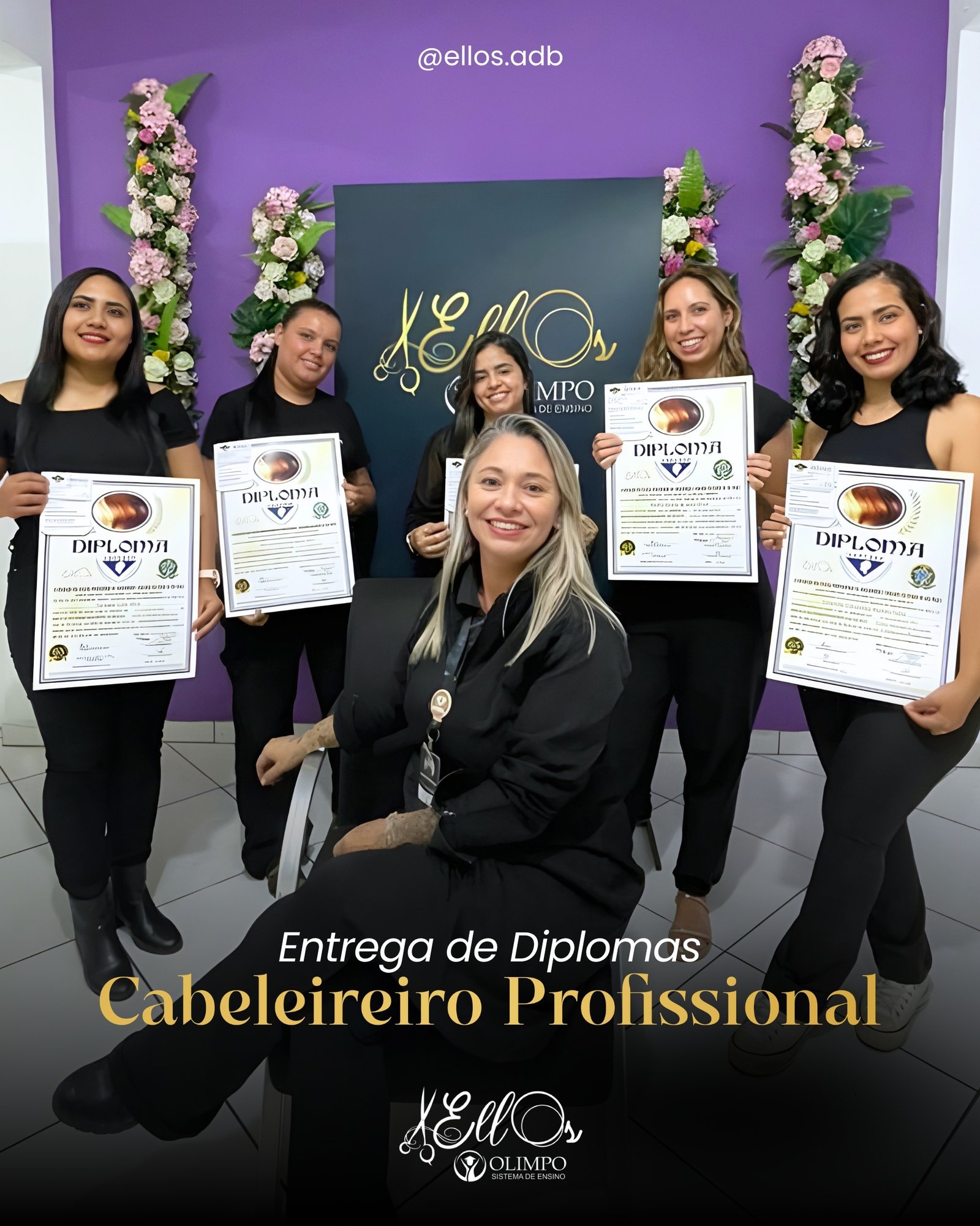 Alunas da Ellos Academia de Beleza em Sorocaba